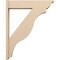 Ekena Millwork 7 1/2-in W x 34-in D x 42-in H Funston Trad Rough Cedar Woodgrain TimberThane Outlooker, Primed Tan OUTUR075X34X42FST04RCPR - alternate 4